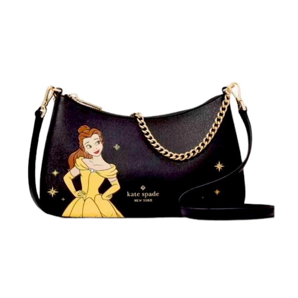 ♠️Kate Spade New York X Disney Beauty And The Beast Convertible Crossbody, Black